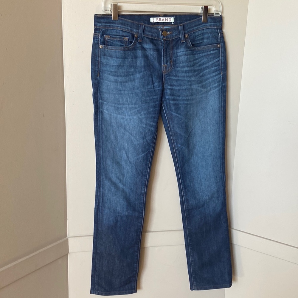 j brand low rise pencil leg jeans